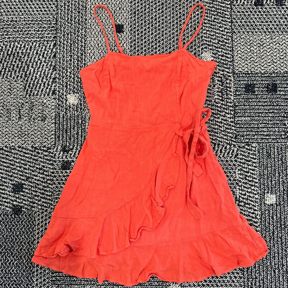 Altar'd State Coral and White Striped Fabric